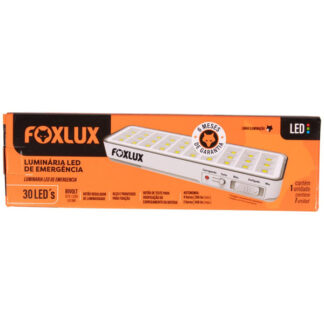 Luminária de Emergência Bivolt Foxlux 30Leds
