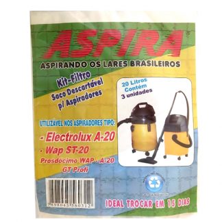 Saco Para Aspirador A20 3Und