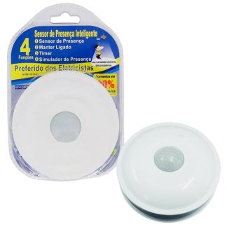 Sensor de Presença Teto Bivolt Qualitronix QA19M
