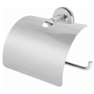 Suporte para Papel Higiênico Externo C/ Tampa Inox