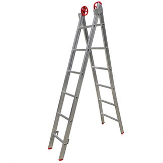 Escada de Alumínio Extensiva 2 X 6 Degraus 4Mt