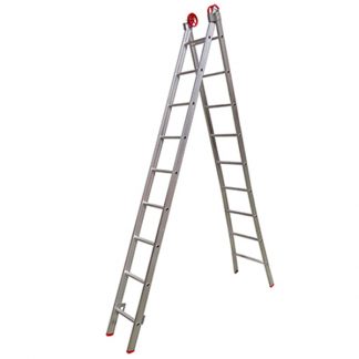 Escada de Alumínio Extensiva 2 X 9 Degraus 5,6mt