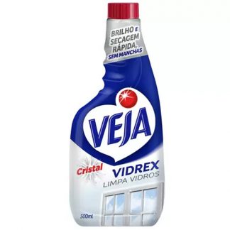 Limpa Vidros Veja Vidrex Cristal Refil 500ml