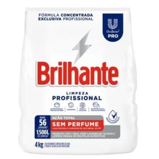 Sabão em Pó Brilhante Limpeza Profissional 4Kg