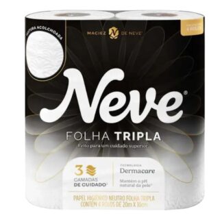 Papel Higiênico Neve Folha Tripla Supreme 4Rolos 20Mt