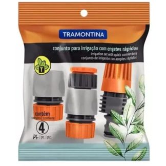 Esguicho Para Mangueira Com Kit de Engate Rápido Tramontina