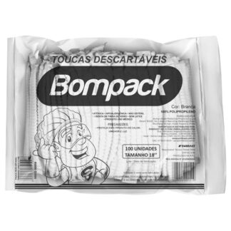 Touca Descartável Bompack 100und
