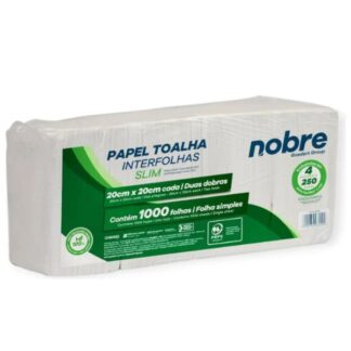 Papel Toalha Interfolha Folha Simples 1000fl Nobre Slim