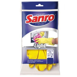 Luva de Borracha Sanro Light Grande
