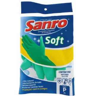 Luva de Borracha Sanro Soft Pequena