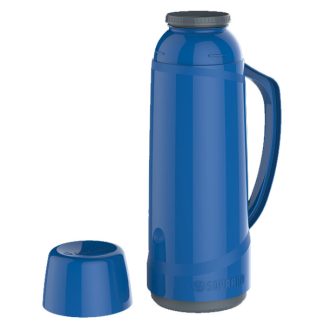 Garrafa Térmica de Rosca Soprano Azul 1Lt