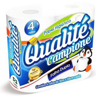 Papel Higiênico Folha Dupla Qualite Campione 4Rolos