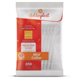 Mexedor para Café Mini Colher Cristal Goldenplast 200und