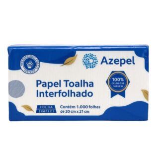 Papel Toalha Interfolha Folha Simples 1000Fl Azepel 100% Celulose