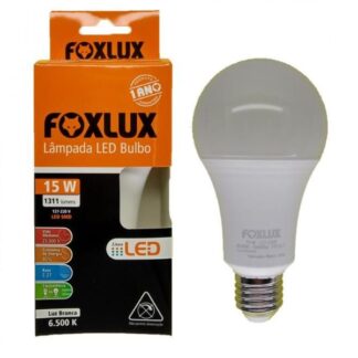 Lâmpada Led Bulbo 15W Branca 6500k FoxLux