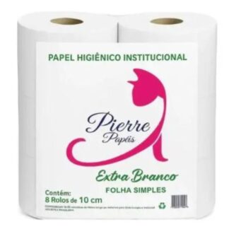 Papel Higiênico Rolão Folha Simples Pierre 8 x 300mt
