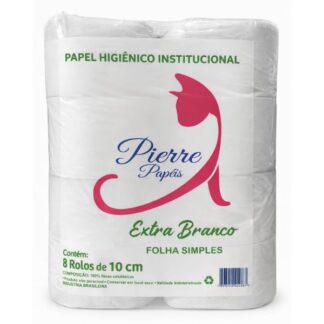 Papel Higiênico Rolão Folha Simples Pierre 8 x 300mt