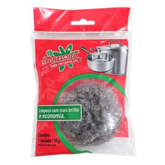Esponja Brilho Inox Flora