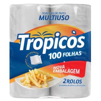 Papel Toalha Cozinha Tropicos 2 Rolos