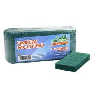 Fibra De Limpeza Uso Geral Verde Flora 10und