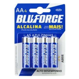 Pilha Alcalina Pequena Bluforce AA 4 und