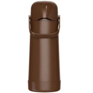Garrafa Térmica Pressão Termolar Magic Pump Marrom 1Lt